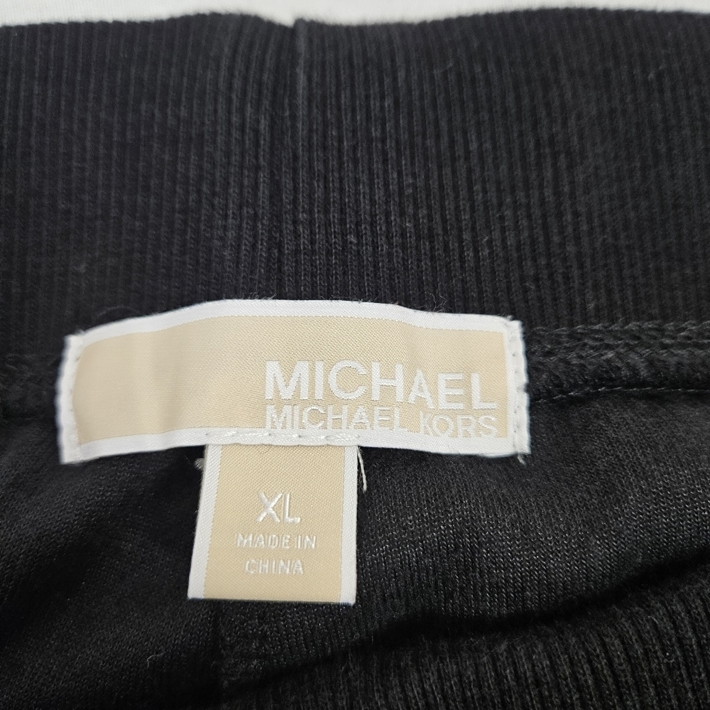 Michael Kors Black Velour Straight Leg Pants Size XL‎ Women's D56 - Picture 7 of 9